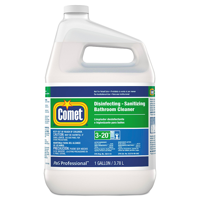 Comet Disinfecting-Sanitizing Bathroom Cleaner, One Gallon Bottle (22570EA)
