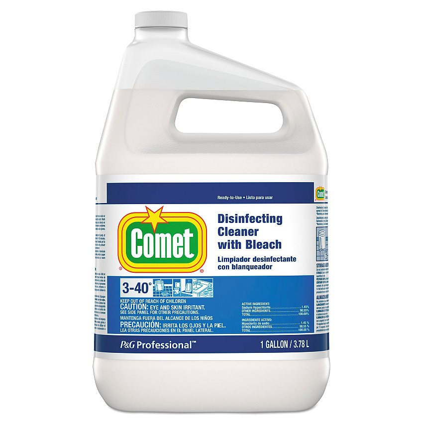 Comet Disinfecting Cleaner with Bleach, 1 gal Bottle (24651)