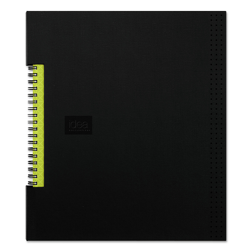 Oxford Idea Collective Professional Wirebound Hardcover Notebook, 1-Subject, Medium/College Rule, Black Cover, (80) 11 x 8.5 Sheets (56895)
