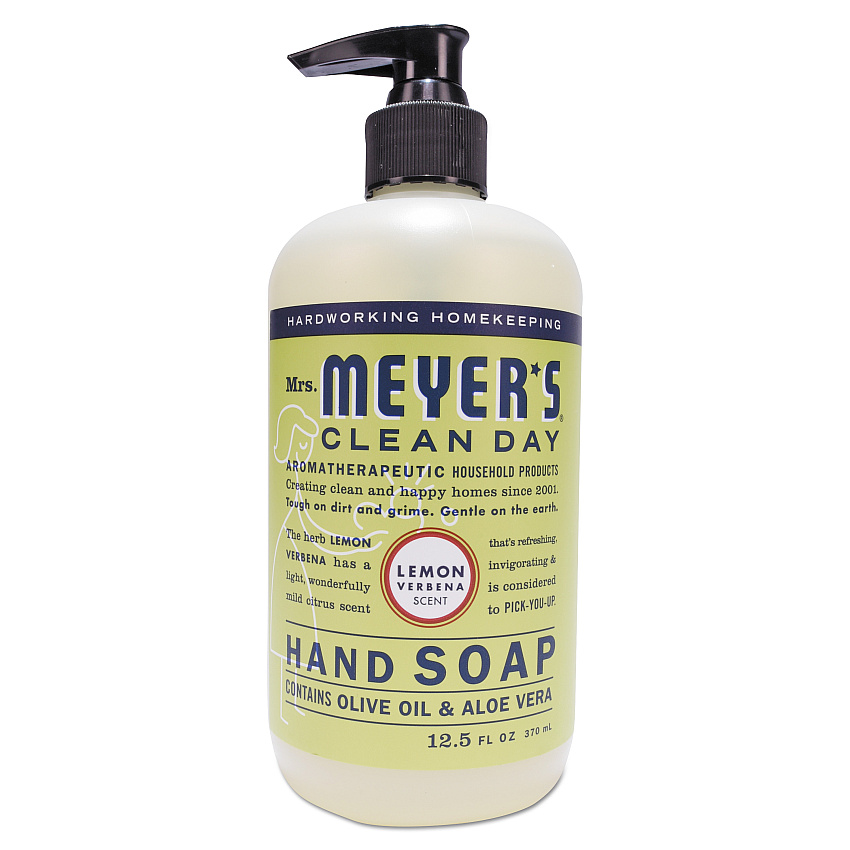 Mrs. Meyer's Clean Day Liquid Hand Soap, Lemon Verbena Scent, 12.5 oz (373205EA)