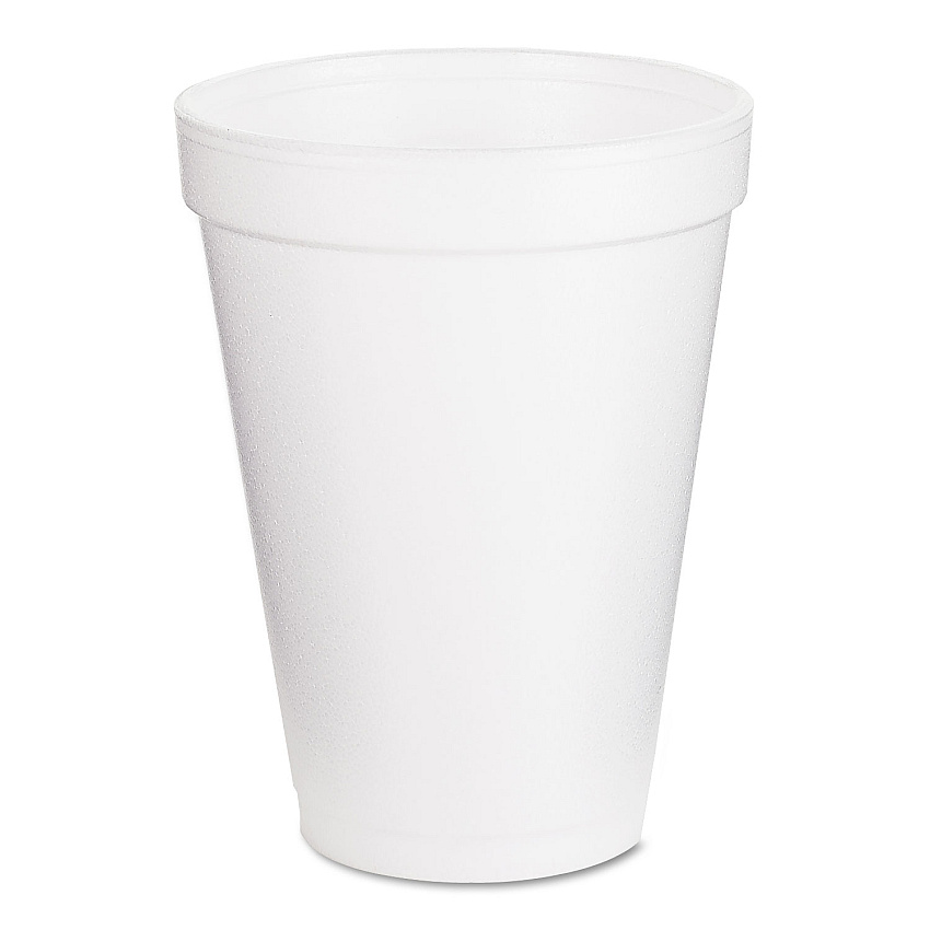 Dart&reg; Foam Drink Cups, White, 12-oz., 25 Cups (12J12BG)