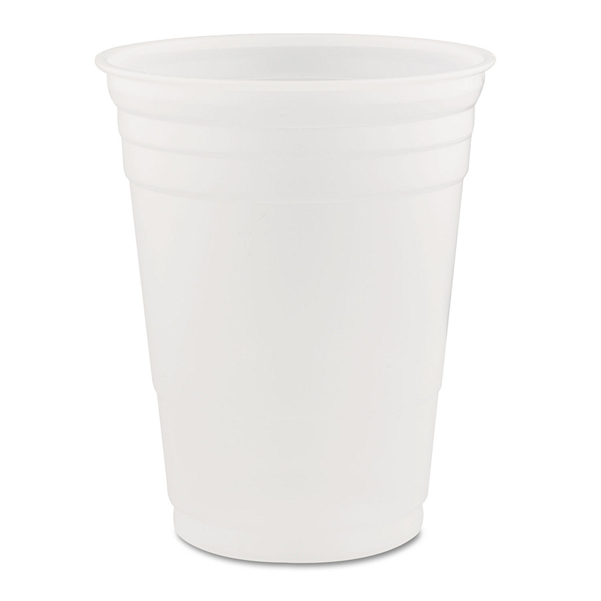 Dart SOLO Party Plastic Cold Drink Cups, 16 oz, 50/Sleeve, 20 Sleeves/Carton (P16)