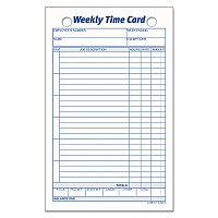TOPS Weekly Employee Time Cards, One Side, 4.25 x 6.75, 100/Pack (3016)