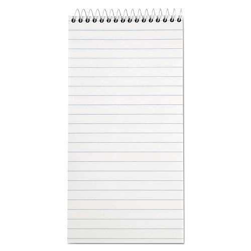TOPS Reporters Notepad, Wide/Legal Rule, White Cover, 70 White 4 x 8 Sheets, 12/Pack (8030)