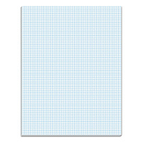 TOPS Quadrille Pads, Quadrille Rule (10 sq/in), 50 White 8.5 x 11 Sheets (33101)