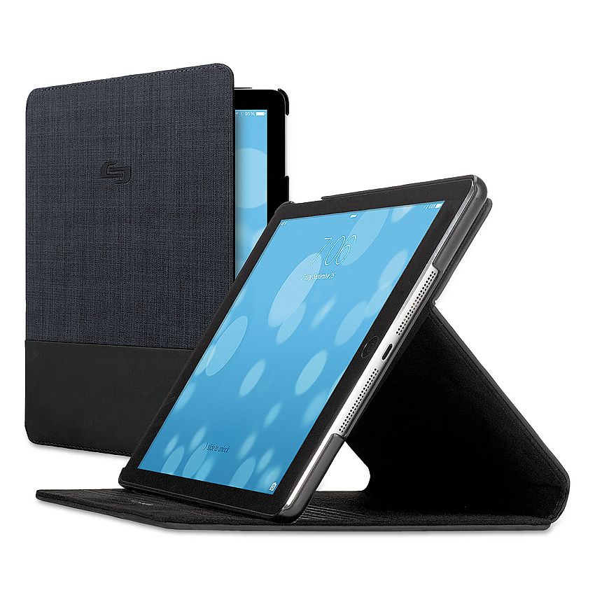 SOLO Velocity Slim Case for iPad Air, Navy/Black (IPD20265)