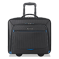 SOLO Active Rolling Overnighter Case, Fits Devices Up to 16", Polyester, 7.75 x 14.5 x 14.5, Black (TCC902420)