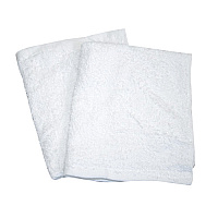 Terry Towel Rags, Hemmed, Bulk, White - 10lb Box (T-01717-10)