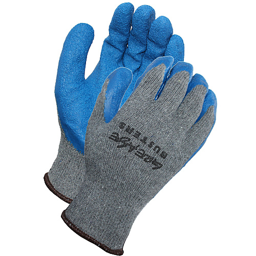 Proworks Latex Crinkle Coated Gloves 10g Dark Gray/blue Med, 12 Pairs (GCL10GM)