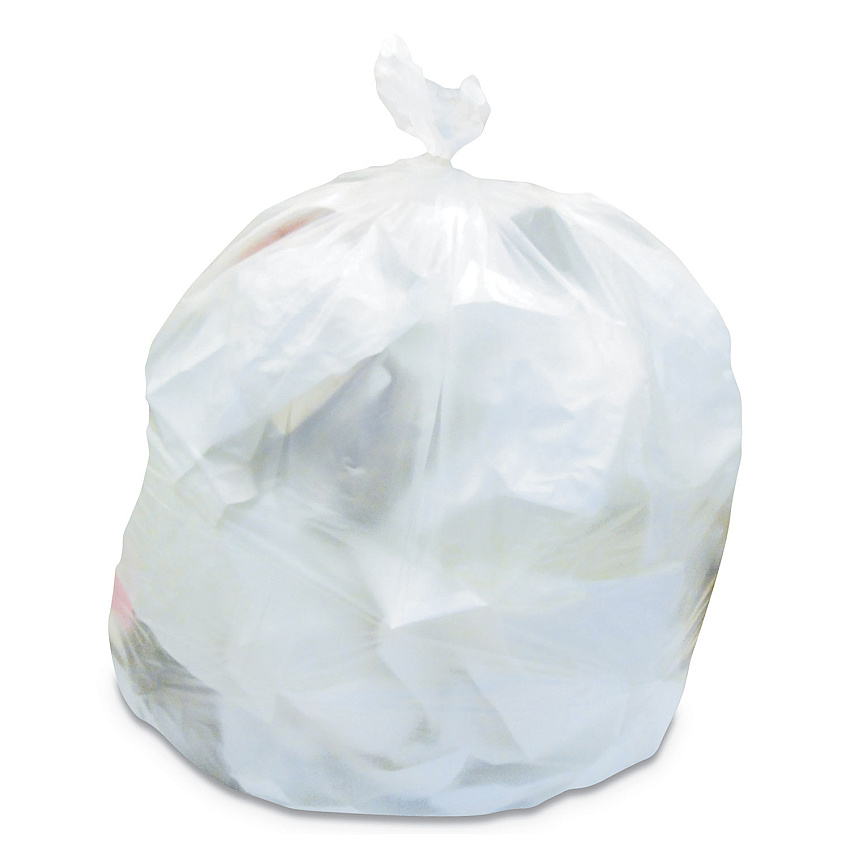 Heritage High-Density Waste Can Liners, 45 gal, 22 mic, 40" x 48", Natural, 25 Bags/Roll, 6 Rolls/Carton (Z8048WNR01)