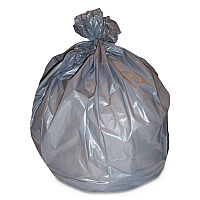 Heritage High-Density Waste Can Liners, 60 gal, 22 mic, 38" x 60", Silver, 150/Carton (Z7660WS)