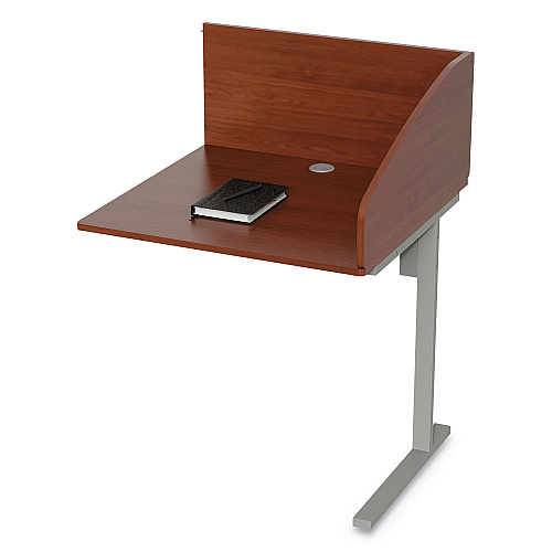 Linea Italia Study Carrell Add On, 1-Leg, 31.25 x 23.25 x 45.25, Cherry (SC802CH)