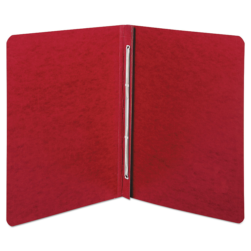 Acco Presstex Report Cover with Tyvek Reinforced Hinge, Two-Piece Prong Fastener, 3" Capacity, 8.5 x 11, Executive Red (25079)
