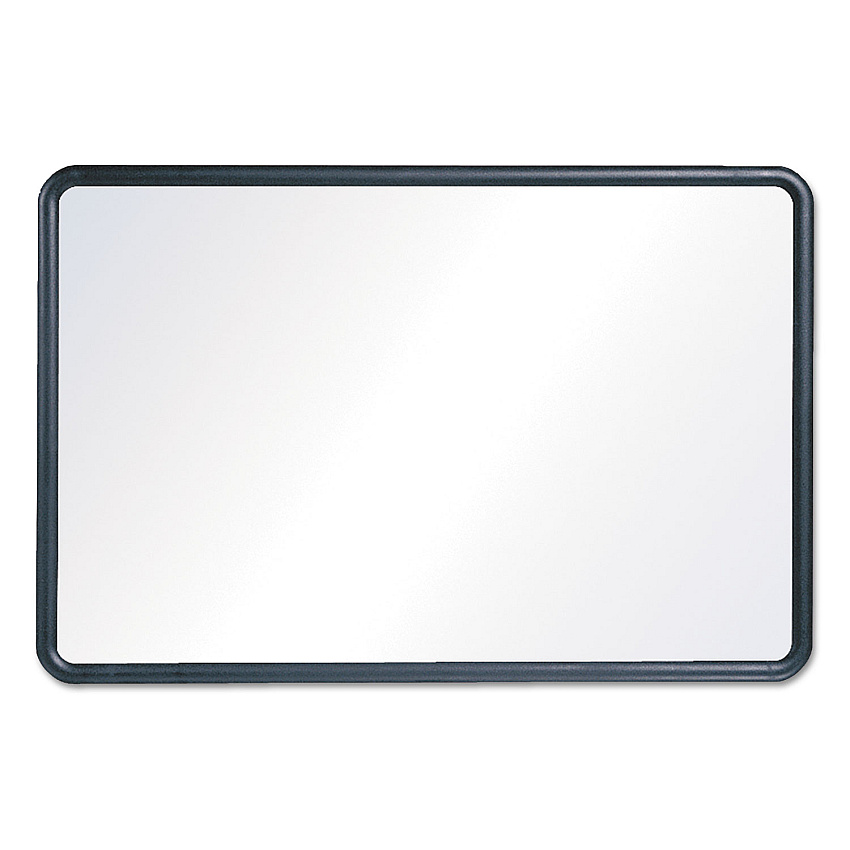 Quartet Contour Dry Erase Board, 24 x 18, Melamine White Surface, Black Plastic Frame (7551)
