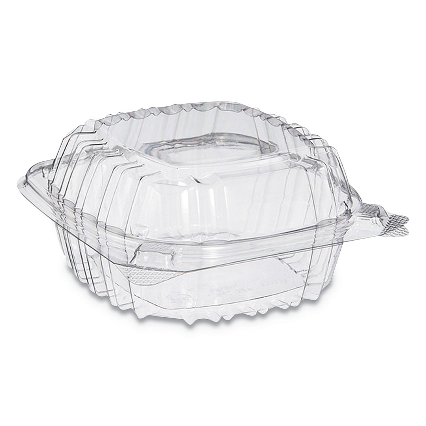 Dart PET53PST1 ClearSeal Hinged-Lid Plastic Containers