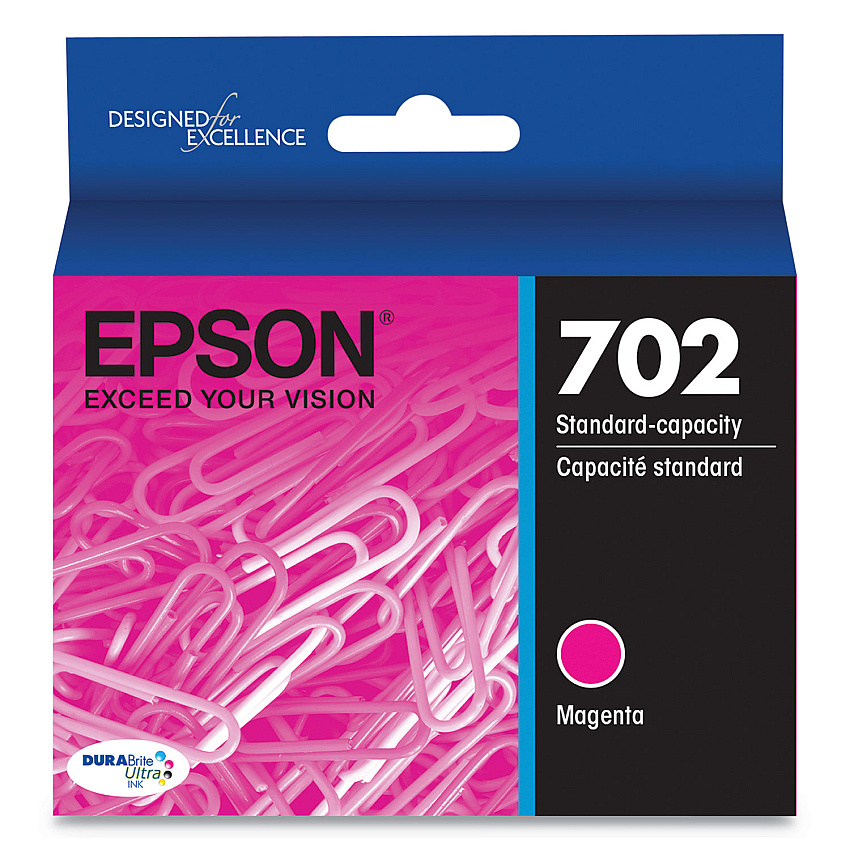 Epson T702320-S (702) DURABrite Ultra Ink, 300 Page-Yield, Magenta