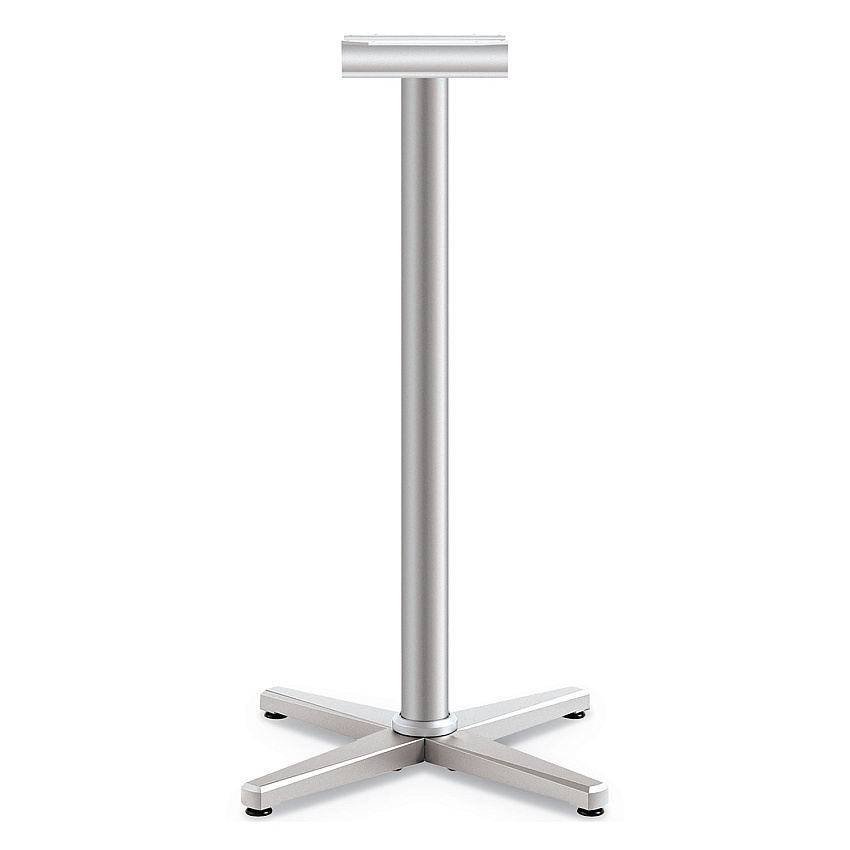 HON Arrange X-Leg Base for 30" to 36" Tops, 25.59w x 25.59d x 40h, Silver (CT42MXPR8)
