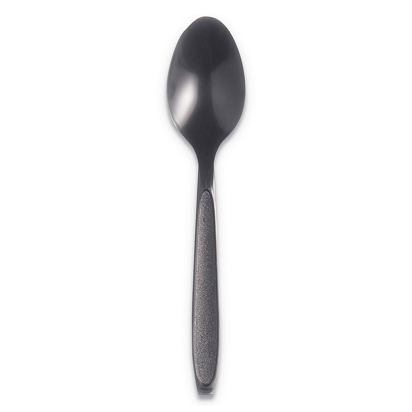 Reliance Mediumweight Cutlery, Teaspoon, Black, 1,000/carton
