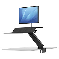 Fellowes Lotus RT Sit-Stand Workstation, 48" x 30" x 42.2" to 49.2", Black (8081501)