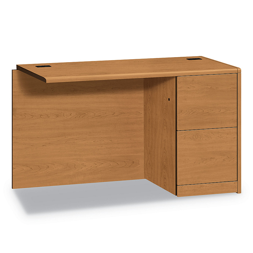 HON 10700 Series Full Right Pedestal Return, 48w x 24d x 29.5h, Harvest (10711RCC)