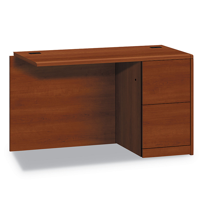HON 10700 Series Full Right Pedestal Return, 48w x 24d x 29.5h, Cognac (10711RCO)