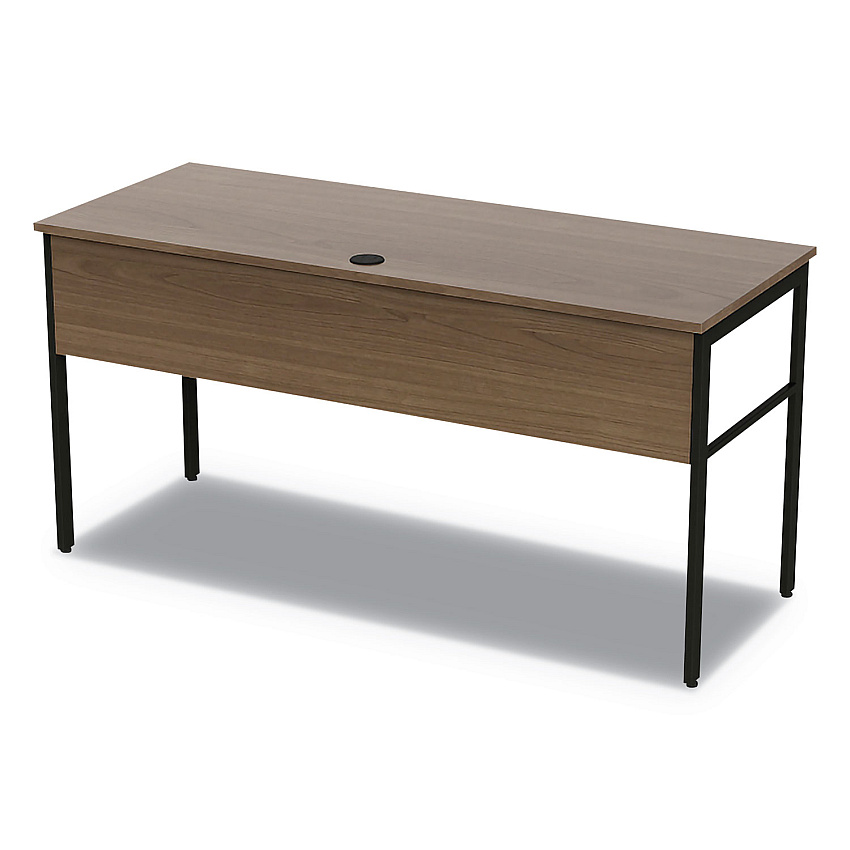 Linea Italia Urban Series Desk Workstation, 59" x 23.75" x 29.5", Natural Walnut (UR601NW)