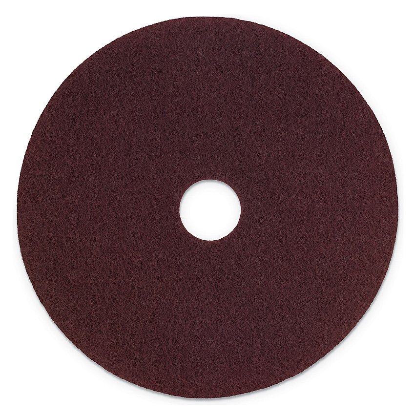 Scotch-Brite Surface Preparation Pad Plus, 20" Diameter, Maroon, 5/Carton (SPPP20)