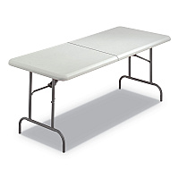 Iceberg IndestrucTables Too 1200 Series Folding Table, 30w x 72d x 29h, Platinum (65463)