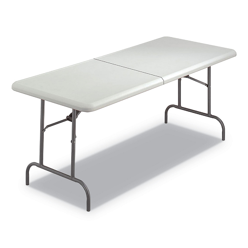 Iceberg IndestrucTables Too 1200 Series Folding Table, 30w x 72d x 29h, Platinum (65463)