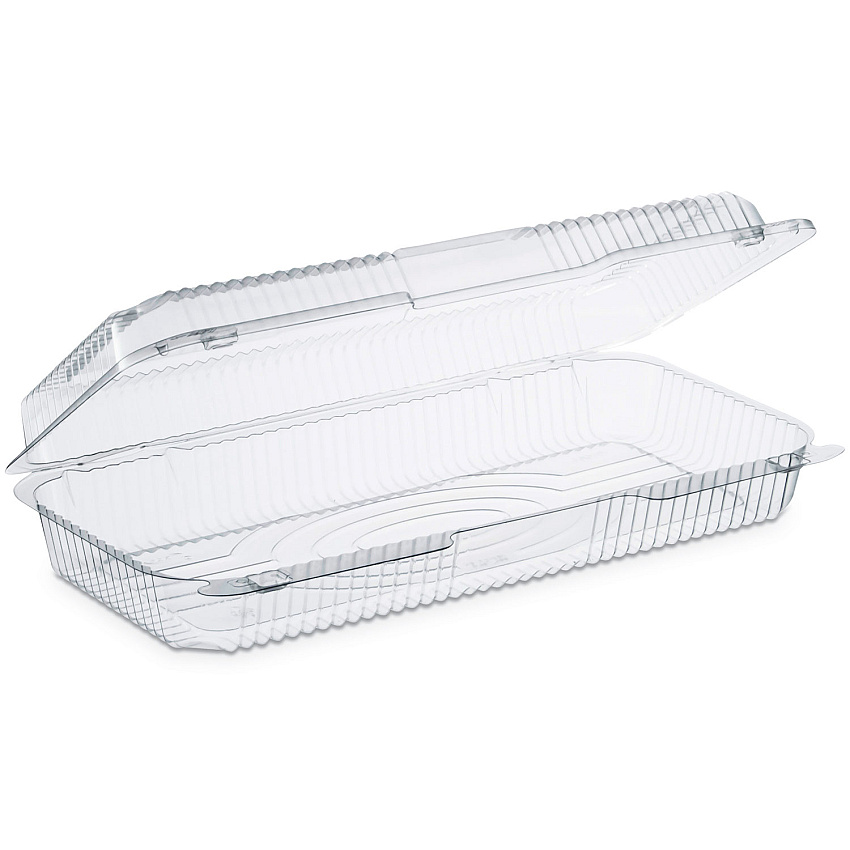 Dart StayLock Clear Hinged Lid Containers, 50.2 oz, 6.8 x 13.4 x 2.6, Plastic, 200/Carton (C90UT1)