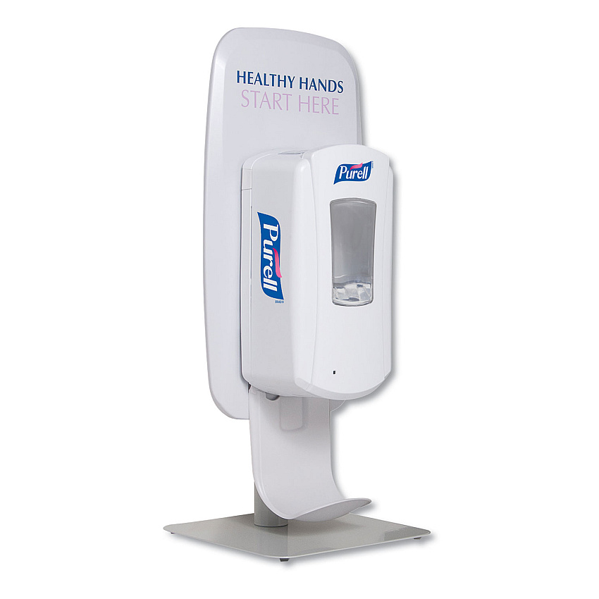 PURELL LTX or TFX Table Top Dispenser Stand, 3.79" x 17.68" x 9.18", White (2426DS)