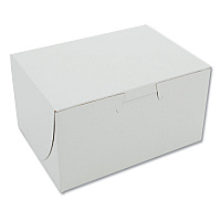 SCT White One-Piece Non-Window Bakery Boxes, 4 x 2 x 5.5, White, Paper, 250/Carton (0900)