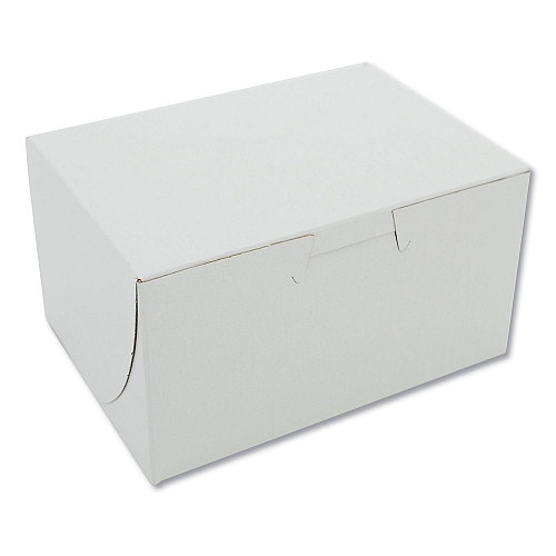 SCT White One-Piece Non-Window Bakery Boxes, 4 x 2 x 5.5, White, Paper, 250/Carton (0900)