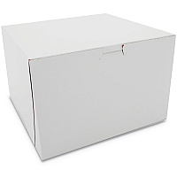 SCT White One-Piece Non-Window Bakery Boxes, 9 x 9 x 6, White, Paper, 100/Carton (0966)