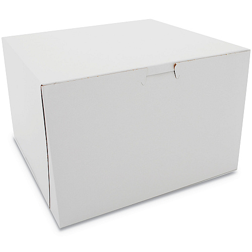 SCT White One-Piece Non-Window Bakery Boxes, 9 x 9 x 6, White, Paper, 100/Carton (0966)
