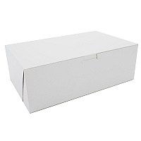 SCT White One-Piece Non-Window Bakery Boxes, 10.75 x 6.75 x 3.63, White, Paper, 250/Carton (1015)