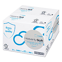 Papernet Heavenly Soft Toilet Tissue, Septic Safe, 2-Ply, White, 500 Sheets/Roll, 96 Rolls/Carton (410000)