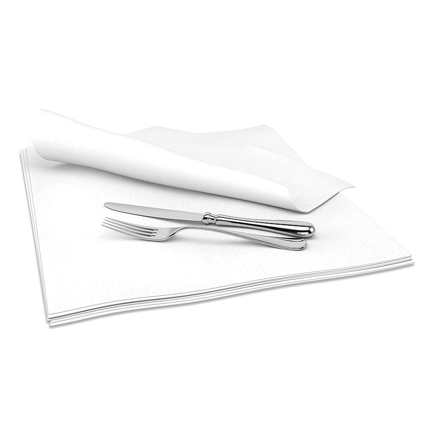 Cascades Select Dinner Napkins, 1-Ply, 15 x 15, White, 1000/Carton (N692)