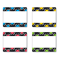 TREND Terrific Labels Name Tags, Dots Design, 3" x 2.5", Assorted Colors, 36/Pack (T68901)
