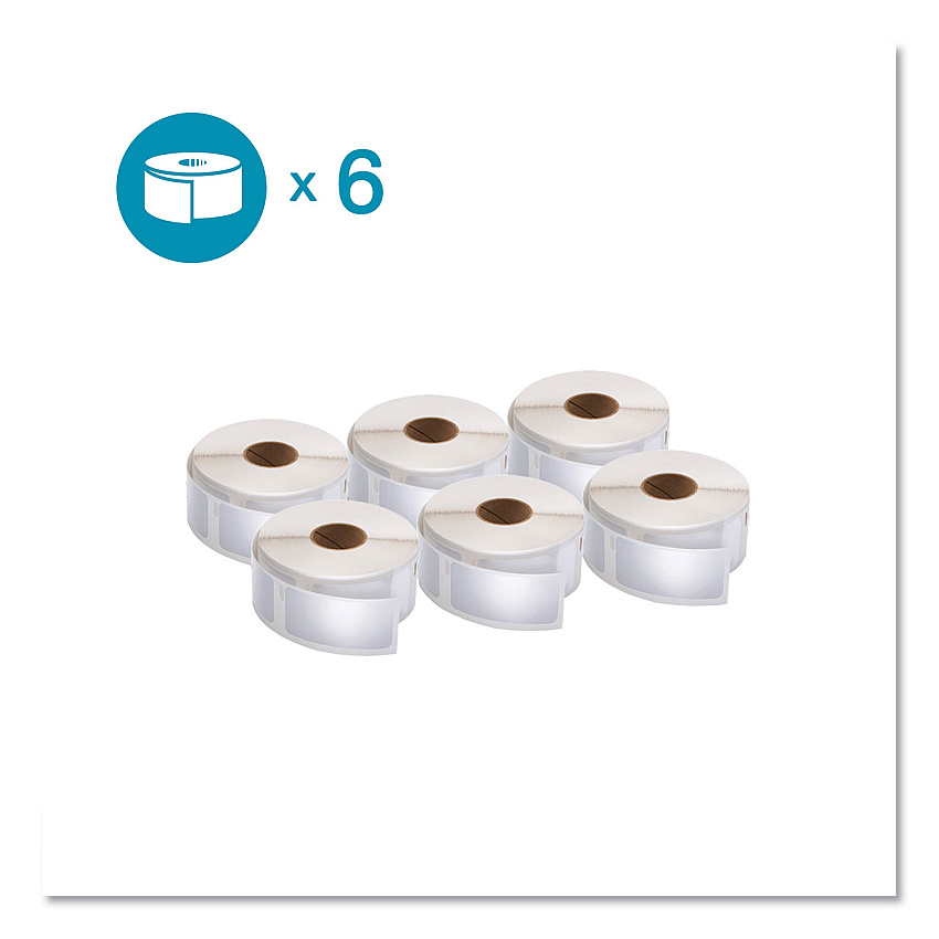 DYMO Dy Lw 1in X 2-1/8in Wht Multi 500ct 6pk (2050764)