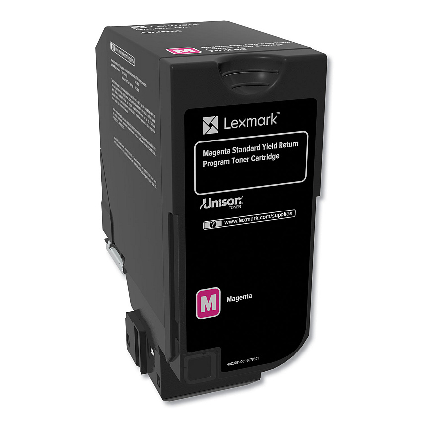 Lexmark 74C1SM0 Return Program Unison Toner, 7,000 Page-Yield, Magenta