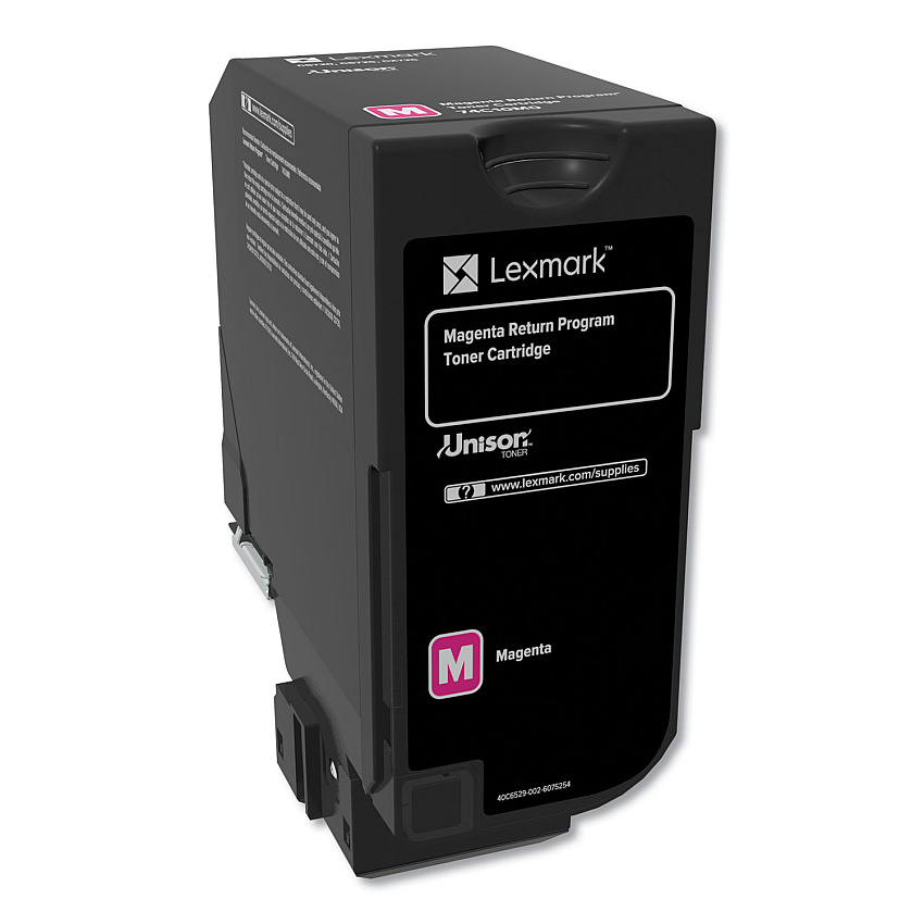 Lexmark 74C10M0 Return Program Unison Toner, 3,000 Page-Yield, Magenta