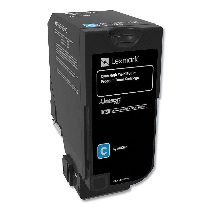Lexmark 84C1HC0 Return Program Unison High-Yield Toner, 16,000 Page-Yield, Cyan