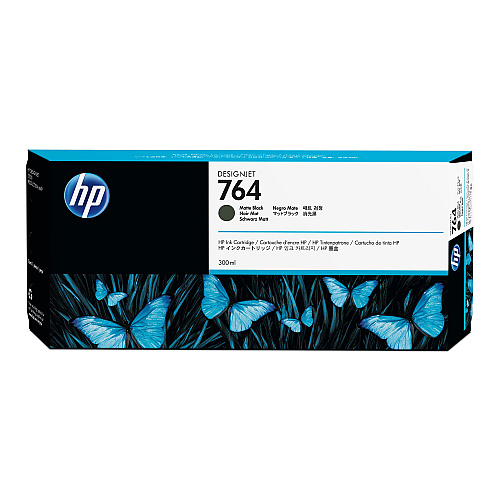 HP 764, (C1Q16A) Matte Black Original Ink Cartridge