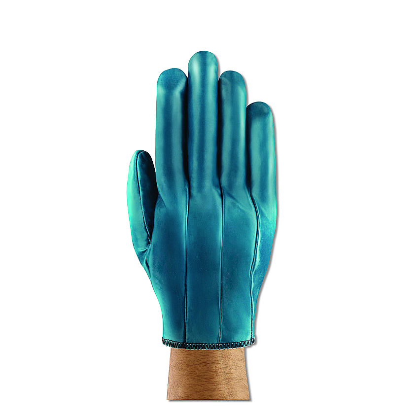 Ansell Hynit Nitrile Gloves, Blue, Size 7 1/2, Dozen (3210575)