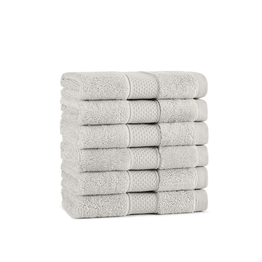 Aston & Arden Egyptian Cotton Washcloth 13x13 Tan - Pack Of 6 (WC-EGYP1313-1.75-TAN)