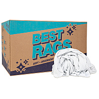 W51w New Washed White, French Terry Cleaning Rags - 25lb Box (N-W51W-25)