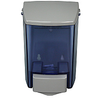 Encore Clearvu Foaming Soap Dispenser, 30 Oz., Water-resistant Curved Top Design, Durable Abs And San Plastic, Easy-clean Removable See-thru Tank, Gray, Case Of 13, Case Of 12 (9336)