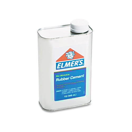 Elmer's Rubber Cement, 32 oz, Dries Clear (233)