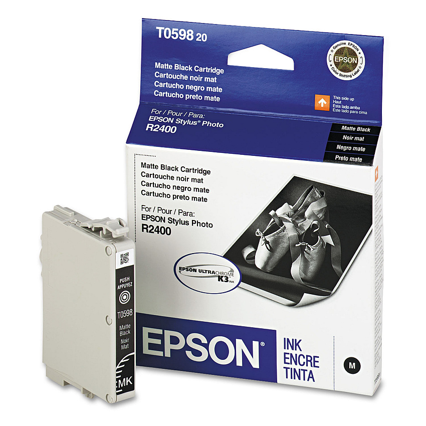 Epson T059820 (59) UltraChrome K3 Ink, Matte Black